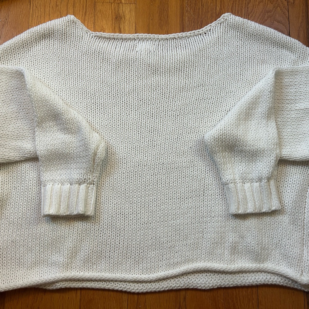 White off the shoulder Sweater